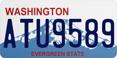 WA license plate ATU9589
