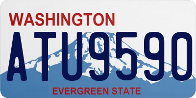 WA license plate ATU9590