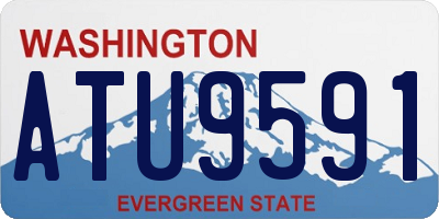 WA license plate ATU9591