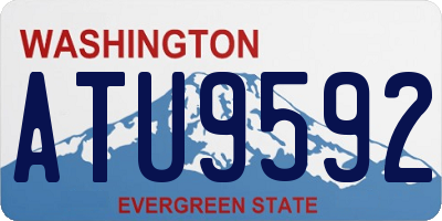 WA license plate ATU9592
