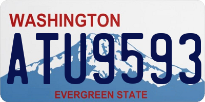 WA license plate ATU9593