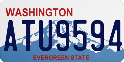 WA license plate ATU9594