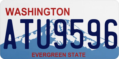 WA license plate ATU9596