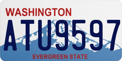 WA license plate ATU9597