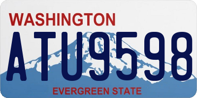 WA license plate ATU9598