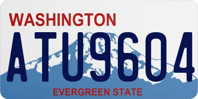 WA license plate ATU9604
