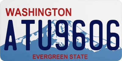 WA license plate ATU9606