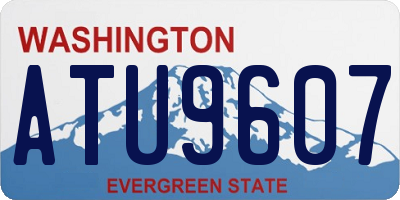 WA license plate ATU9607