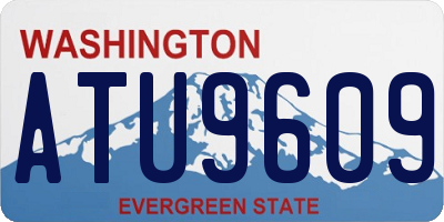 WA license plate ATU9609