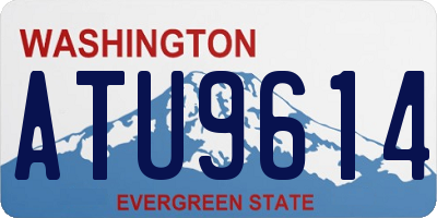 WA license plate ATU9614