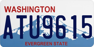 WA license plate ATU9615