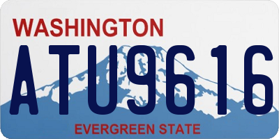 WA license plate ATU9616