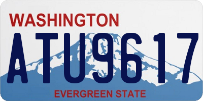 WA license plate ATU9617