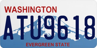 WA license plate ATU9618