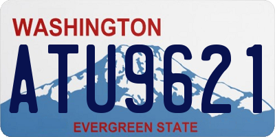 WA license plate ATU9621