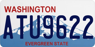 WA license plate ATU9622