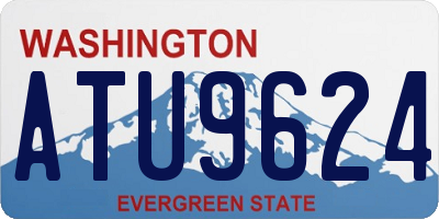 WA license plate ATU9624