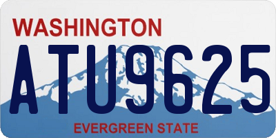 WA license plate ATU9625