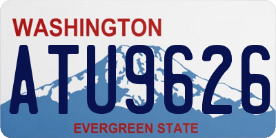 WA license plate ATU9626