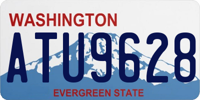 WA license plate ATU9628