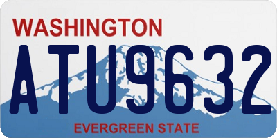 WA license plate ATU9632