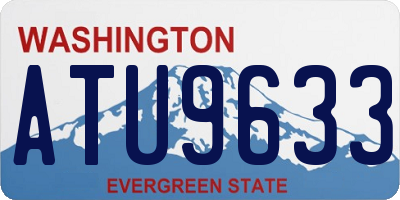 WA license plate ATU9633