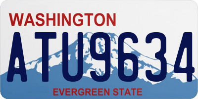 WA license plate ATU9634