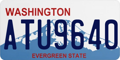 WA license plate ATU9640