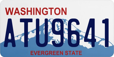 WA license plate ATU9641