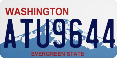 WA license plate ATU9644