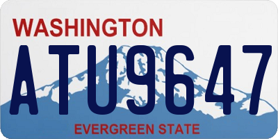 WA license plate ATU9647