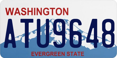 WA license plate ATU9648
