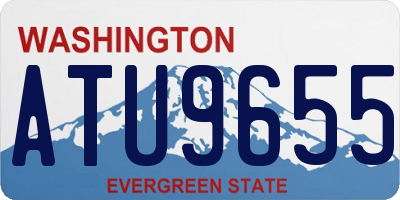 WA license plate ATU9655