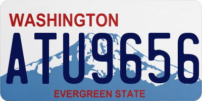 WA license plate ATU9656