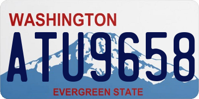 WA license plate ATU9658