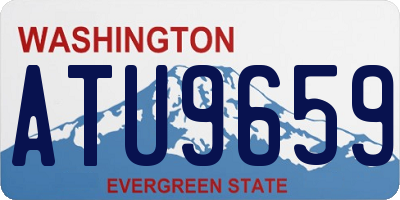 WA license plate ATU9659