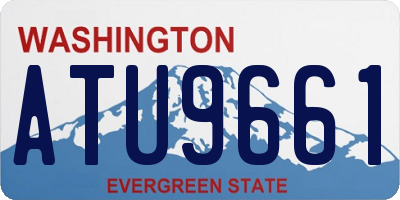 WA license plate ATU9661