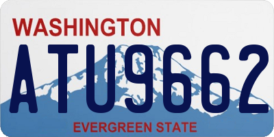 WA license plate ATU9662