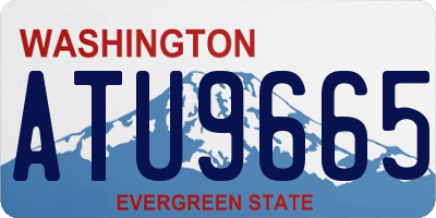 WA license plate ATU9665