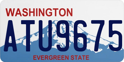 WA license plate ATU9675