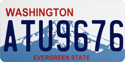 WA license plate ATU9676
