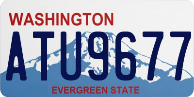 WA license plate ATU9677