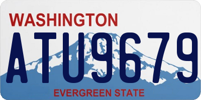 WA license plate ATU9679