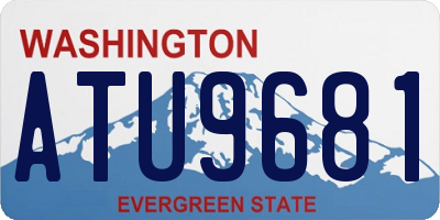 WA license plate ATU9681