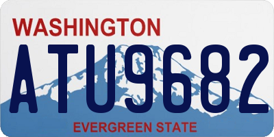 WA license plate ATU9682