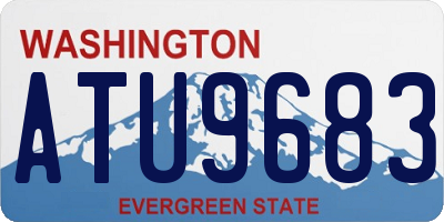 WA license plate ATU9683