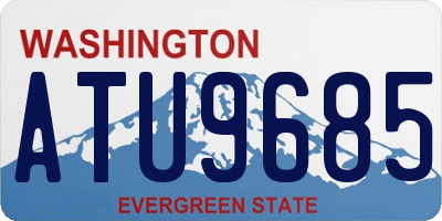WA license plate ATU9685