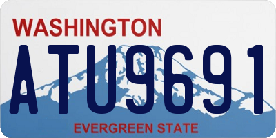 WA license plate ATU9691