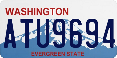 WA license plate ATU9694