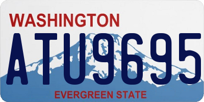 WA license plate ATU9695
